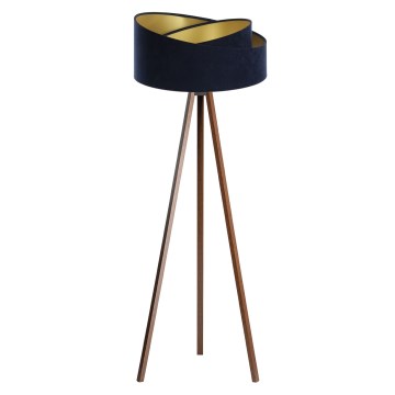 Podna lampa GALAXY 1xE27/60W/230V plava/wenge