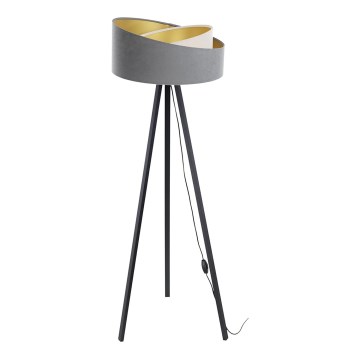 Podna lampa GALAXY 1xE27/60W/230V siva/krem/wenge