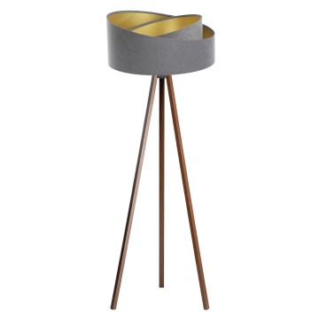 Podna lampa GALAXY 1xE27/60W/230V siva/wenge