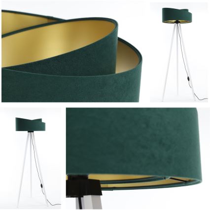 Podna lampa GALAXY 1xE27/60W/230V zelena/bela