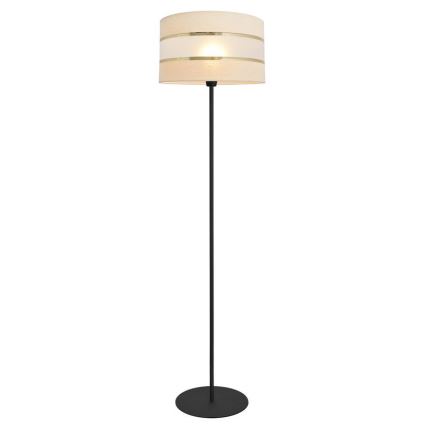 Podna lampa HELEN 1xE27/15W/230V krem/crna/zlatna