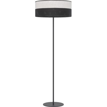 Podna lampa KARBON 1xE27/15W/230V crna/siva