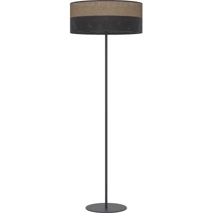 Podna lampa KARBON 1xE27/15W/230V crna/smeđa