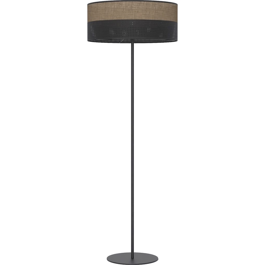 Podna lampa KARBON 1xE27/15W/230V crna/smeđa