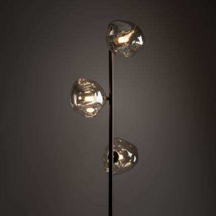 Podna lampa LAVA 3xG9/8W/230V bronzana/zadimljeno bež