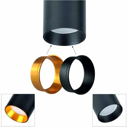 Podna lampa MARIBEL 3xGU10/12W/230V crna