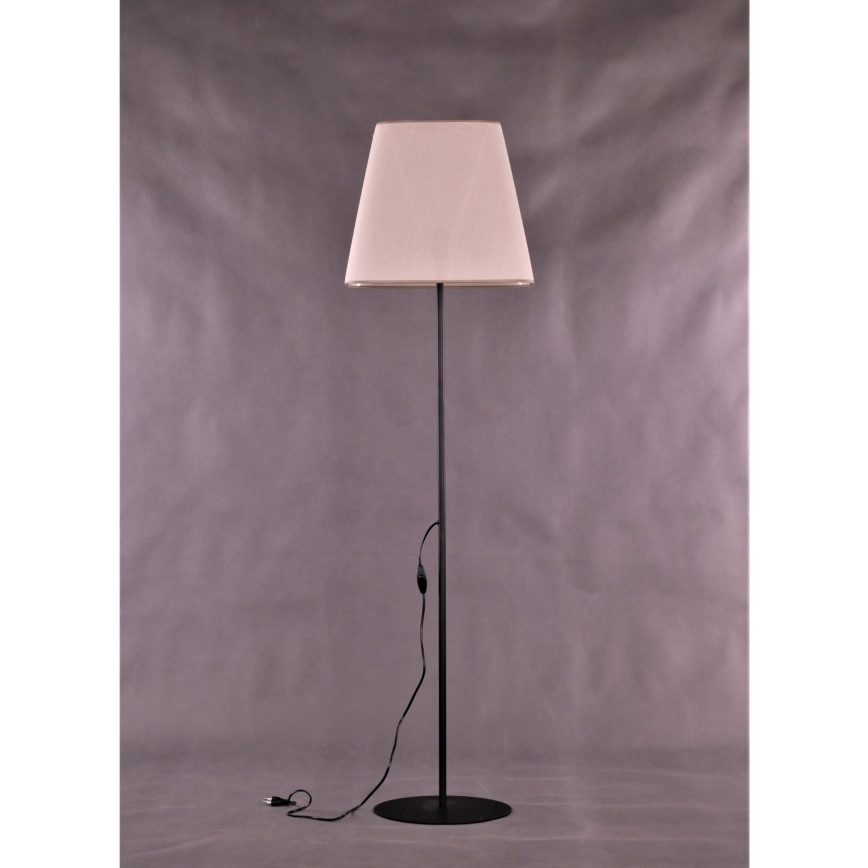 Podna lampa MARTINA 1xE27/15W/230V crna/bela