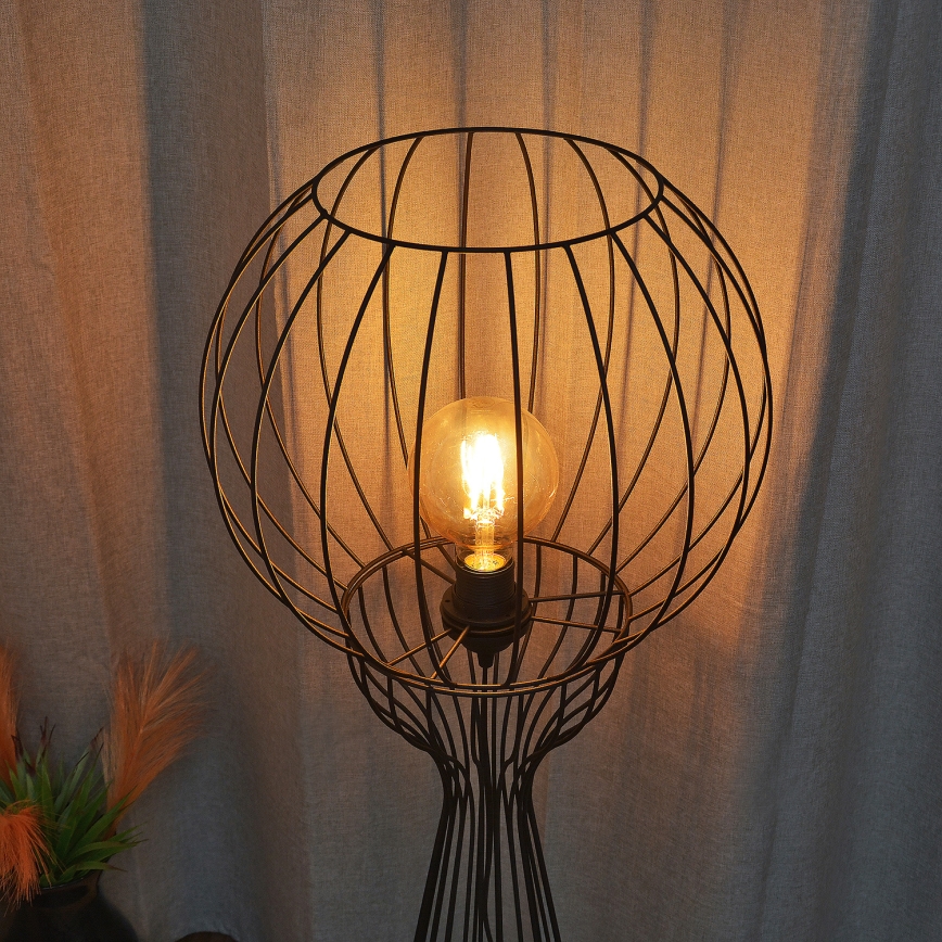 Podna lampa MERCURE 1xE27/15W/230V crna