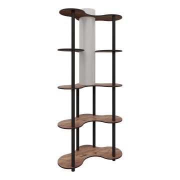 Podna lampa sa policama 1xE27/40W/230V 150 cm crna/braon