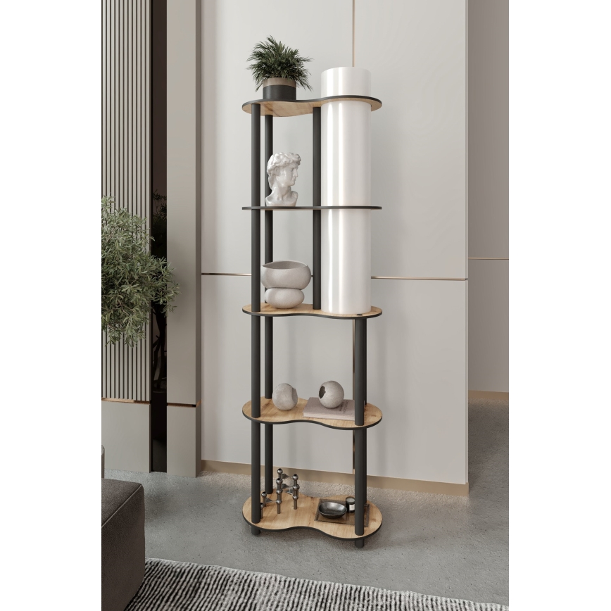 Podna lampa sa policama NOTO 1xE27/40W/230V bež/crna