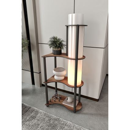 Podna lampa sa policama NOTO 1xE27/40W/230V braon/crna
