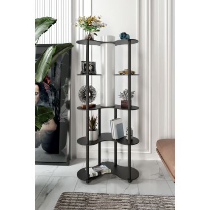 Podna lampa sa policama NOTO 1xE27/40W/230V crna