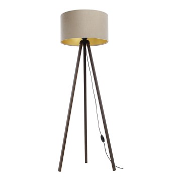 Podna lampa STANDART 1xE27/60W/230V bež/braon