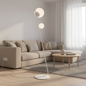 Podna lampa TATU 2xG9/8W/230V bela