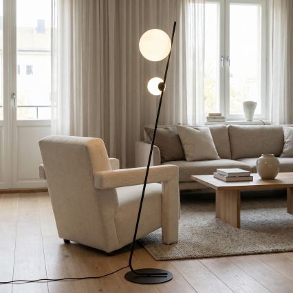 Podna lampa TATU 2xG9/8W/230V crna