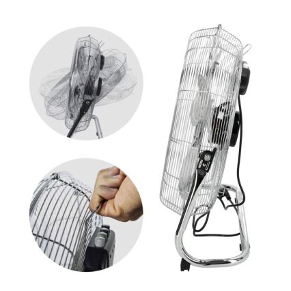 Podni ventilator VIENTO 200W/230V sjajni hrom