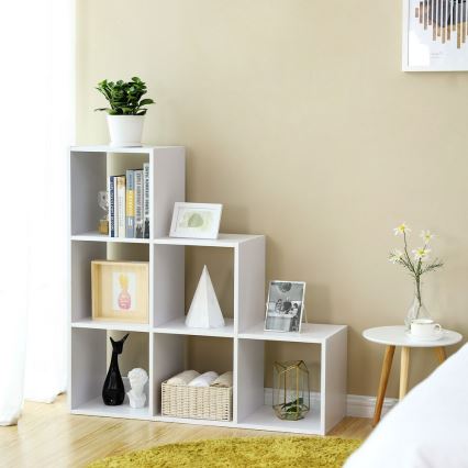 Polica za knjige DOVARO bela