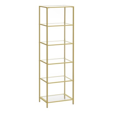 Polica za knjige GLASY zlatna