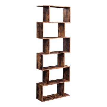 Polica za knjige LIVARO braon