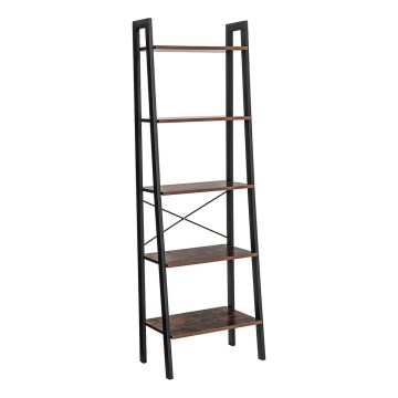 Polica za knjige NAVARO braon/crna