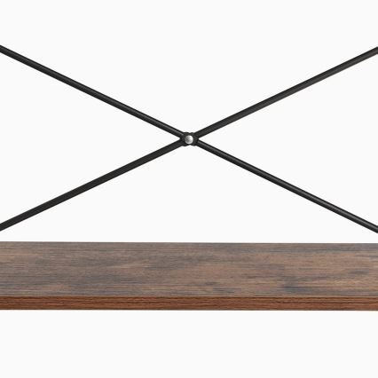 Polica za knjige NAVARO braon/crna