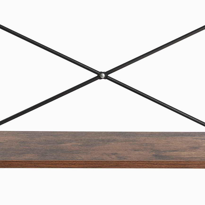 Polica za knjige NAVARO braon/crna