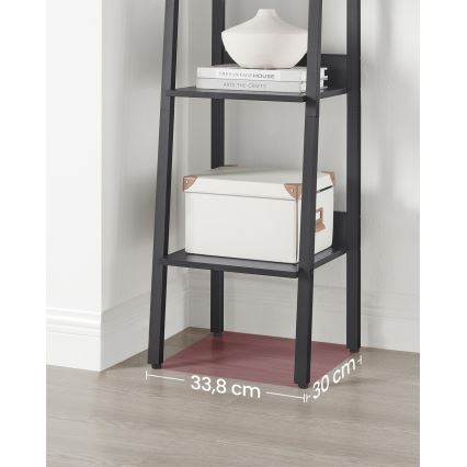 Polica za knjige NAVARO crna