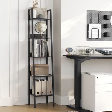 Polica za knjige NAVARO crna