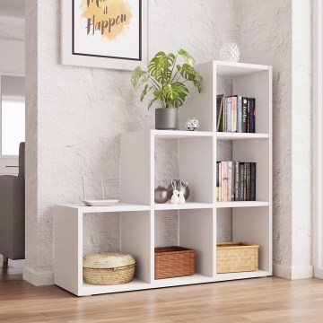 Polica za knjige TRIO 108x105 cm, bela