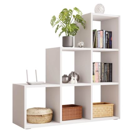 Polica za knjige TRIO 108x105 cm, bela