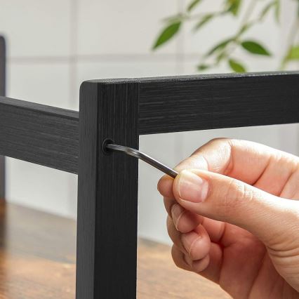 Policni regal za kuhinju MARGE, crne boje