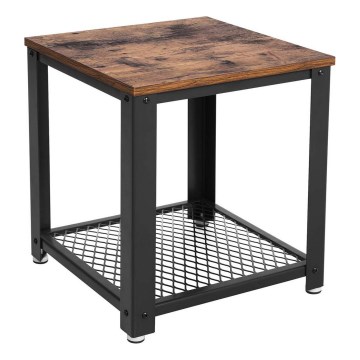 Pomoćni sto ELDUR braon/crni