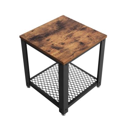 Pomoćni sto ELDUR braon/crni