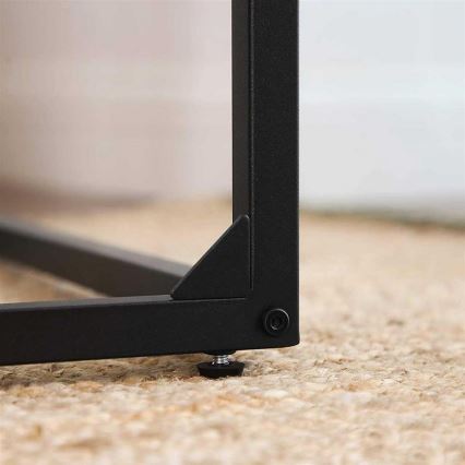 Pomoćni stočić ELDUR, braon/crni