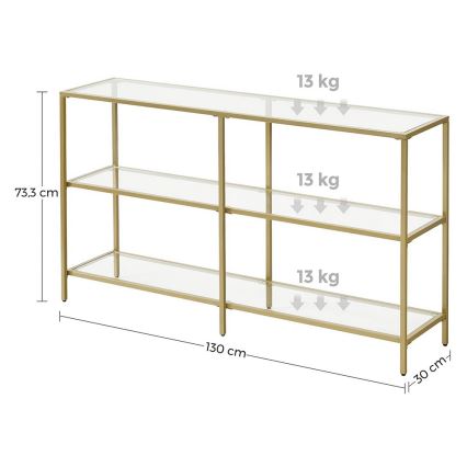 Pomoćni stočić LUVOR zlatni