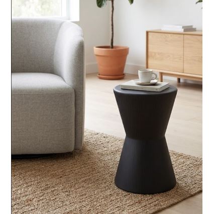 Pomoćni stočić PETIT prečnika 29 cm, crne boje
