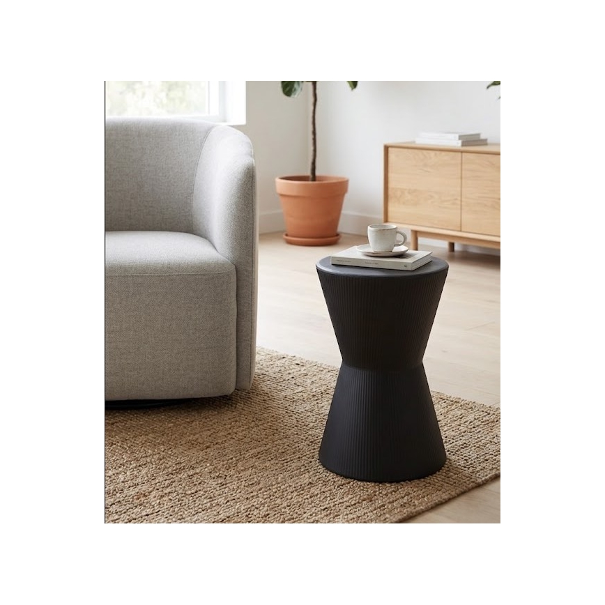 Pomoćni stočić PETIT prečnika 29 cm, crne boje
