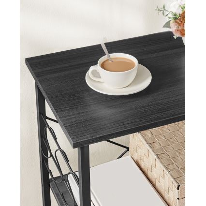 Poslužni stočić MARGE crni