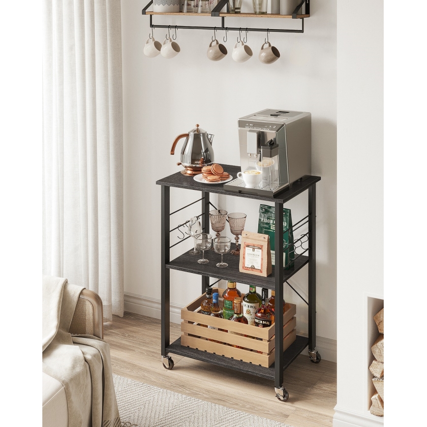 Poslužni stočić MARGE crni