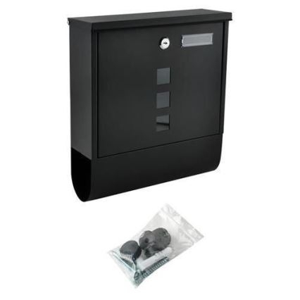 Poštansko sanduče 34x30,7 cm, crno