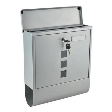 Poštansko sanduče 34x30,7 cm, srebrne boje