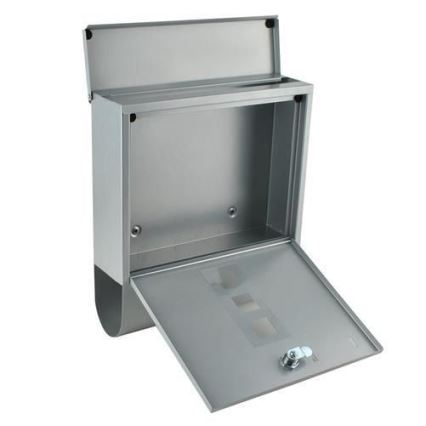 Poštansko sanduče 34x30,7 cm, srebrne boje