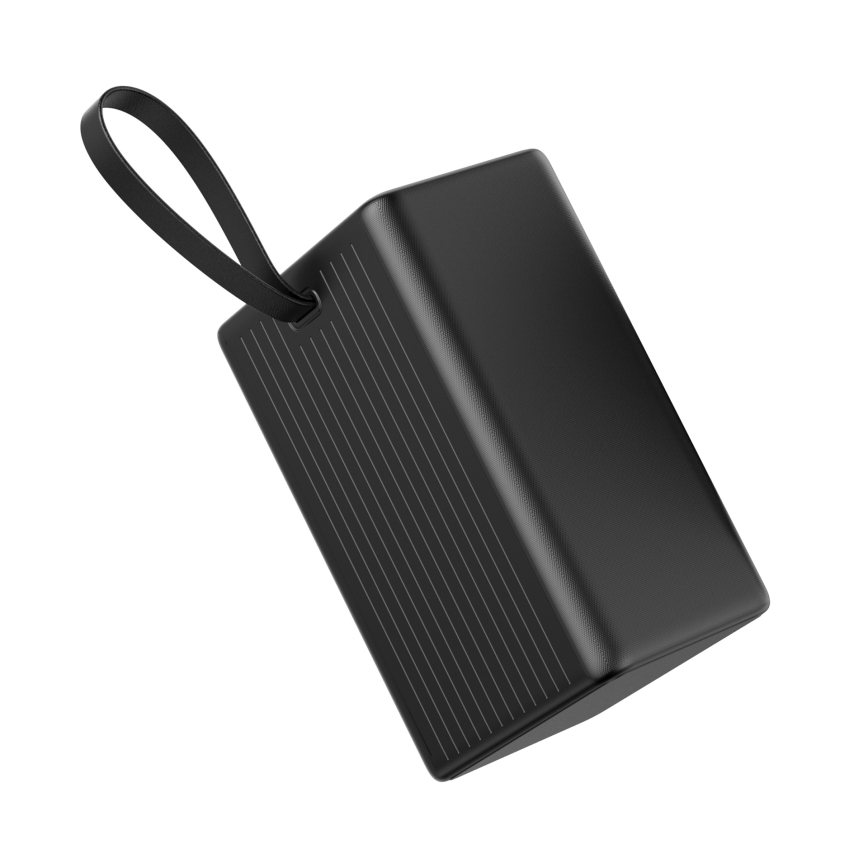 Power bank 80000 mAh 20W USB Power Delivery 4x USB-A i 2x USB-C sa LED svetiljkom i USB-C kablom 1 m crna