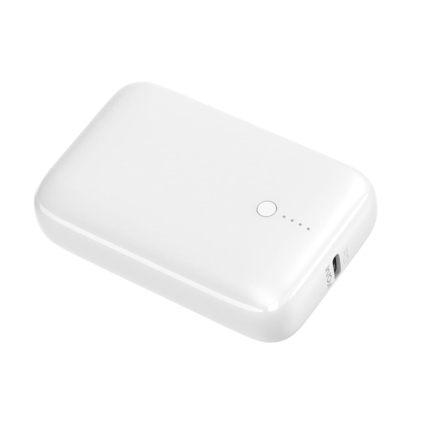 Power bank Power Delivery Compact 10 000 mAh/22,5 W/3,7 V bela
