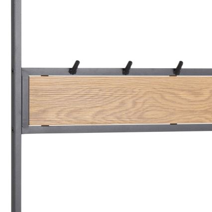 Predsobni zid SARON hrast/crna