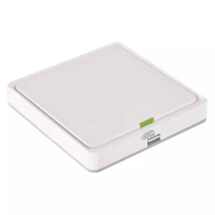 Prekidač sa jednim tasterom GoSmart 1xCR2430 Tuya, beo