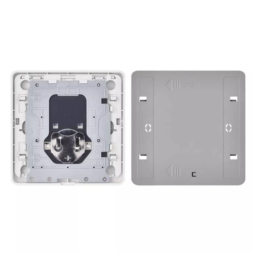 Prekidač sa jednim tasterom GoSmart 1xCR2430 Tuya, beo