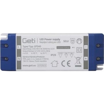 Prekidačko napajanje za LED trake 40W/12V IP20