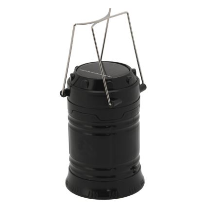 Prenosiva solarna LED lampa LED/1200mAh crna