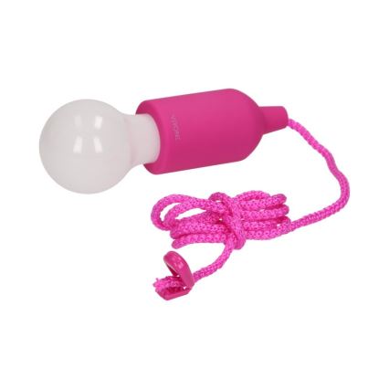 Prenosna LED lampa LED/1W/3xAAA ružičasta